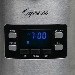 Capresso SG300 Coffee Maker | Stainless Steel -Coffee Sales 434.05 controls hr