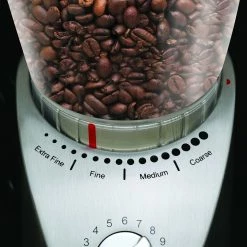 Capresso Infinity Plus Stainless Steel Conical Burr Coffee Grinder -Coffee Sales 575.05 dial hr scaled