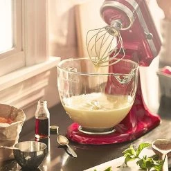 KitchenAid 5-Quart Glass Bowl + Lid | Fits 4.5-Quart & 5-Quart KitchenAid Tilt-Head Stand Mixers -Coffee Sales 5bowl3