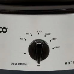 Nesco / American Harvest Nesco 6-Quart Roaster | Stainless Steel 6 Nesco / American Harvest Nesco 6-Quart Roaster | Stainless Steel -Coffee Sales 6 quart stainless roaster control dial 2