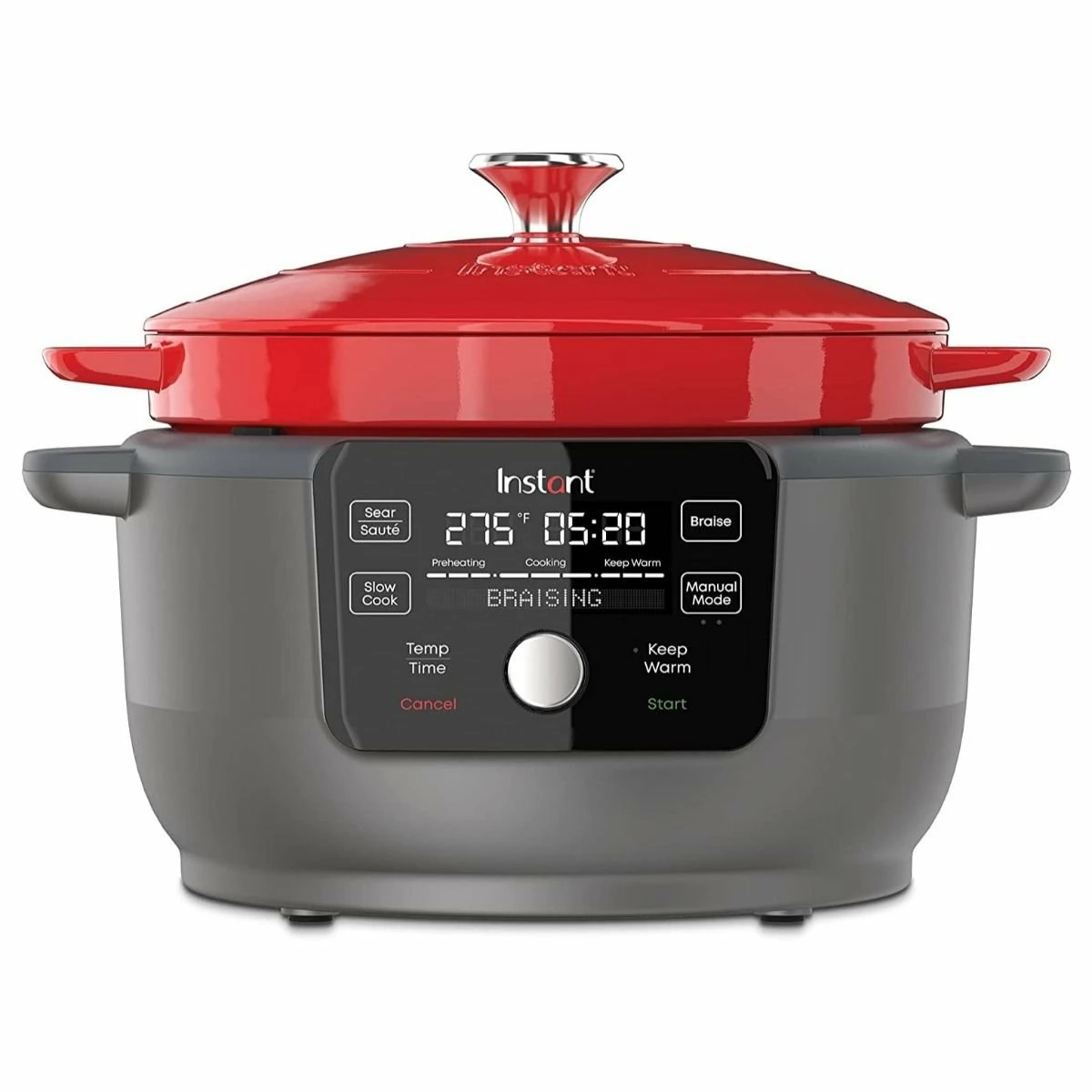 Instant 6-Quart Precision Dutch Oven Multi-Cooker | Red 1 Instant 6-Quart Precision Dutch Oven Multi-Cooker | Red