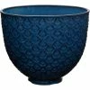 KitchenAid 5-Quart Blue Mermaid Textured Lace Ceramic Bowl | Fits 4.5-Quart & 5-Quart KitchenAid Tilt-Head Stand Mixers