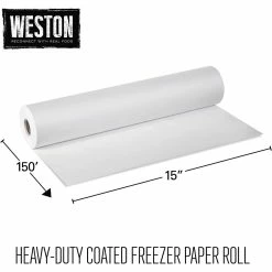 Weston Heavy Duty Freezer Paper | 15" X 150' Roll -Coffee Sales 710hegu8 ql. ac sl1500