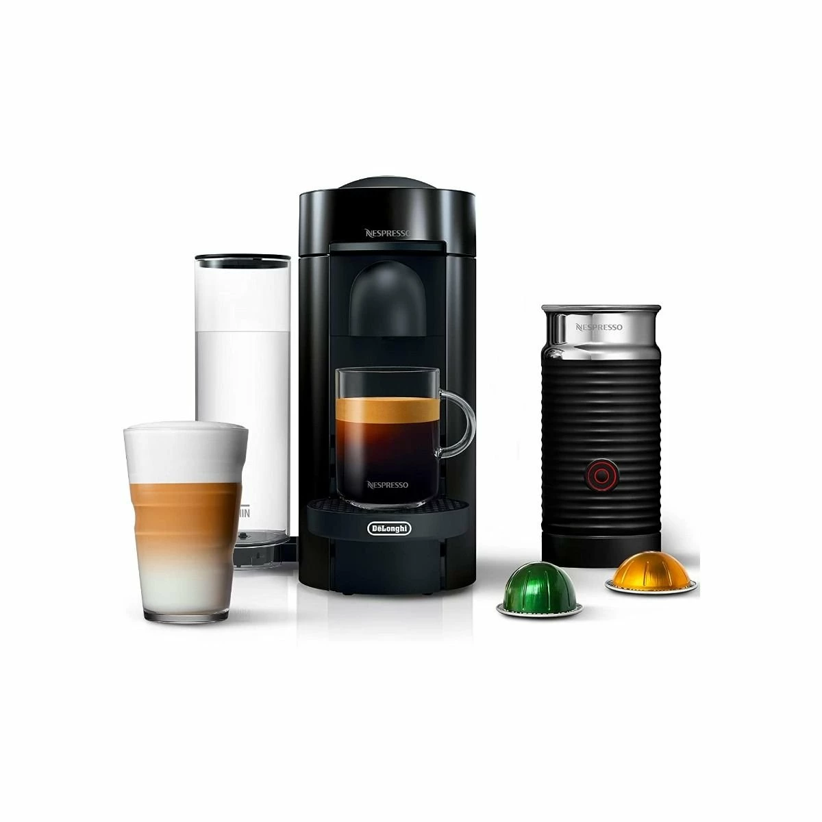 Nespresso Vertuo Plus Deluxe Coffee & Espresso Machine With Aeroccino By De'Longhi | Titan 1 Nespresso Vertuo Plus Deluxe Coffee & Espresso Machine With Aeroccino By De'Longhi | Titan