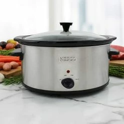 Nesco / American Harvest Nesco 6-Quart Slow Cooker | Stainless Steel -Coffee Sales 71i3pafltrl. ac sl1500
