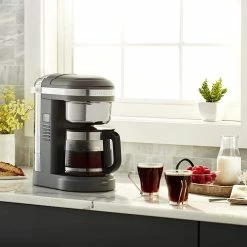 KitchenAid 12-Cup Drip Coffee Maker With Spiral Showerhead | Matte Charcoal Grey -Coffee Sales 71t9nvvebcl. ac sl1500 blends with d cor