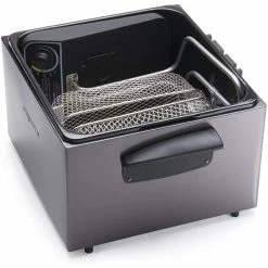 Presto® 5 Qt. Stainless Steel Dual Basket ProFry® Immersion Element Deep Fryer | Black 8 Presto® 5 Qt. Stainless Steel Dual Basket ProFry® Immersion Element Deep Fryer | Black -Coffee Sales 71u3nmz4sdl. ac sl1500