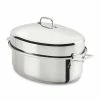All-Clad Stainless Steel Covered Oval Roaster & Rack | 10 Qt.