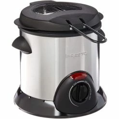 Presto® Stainless Steel Electric Deep Fryer | 1.1 Qt. -Coffee Sales 71y07asizml. ac sl1500