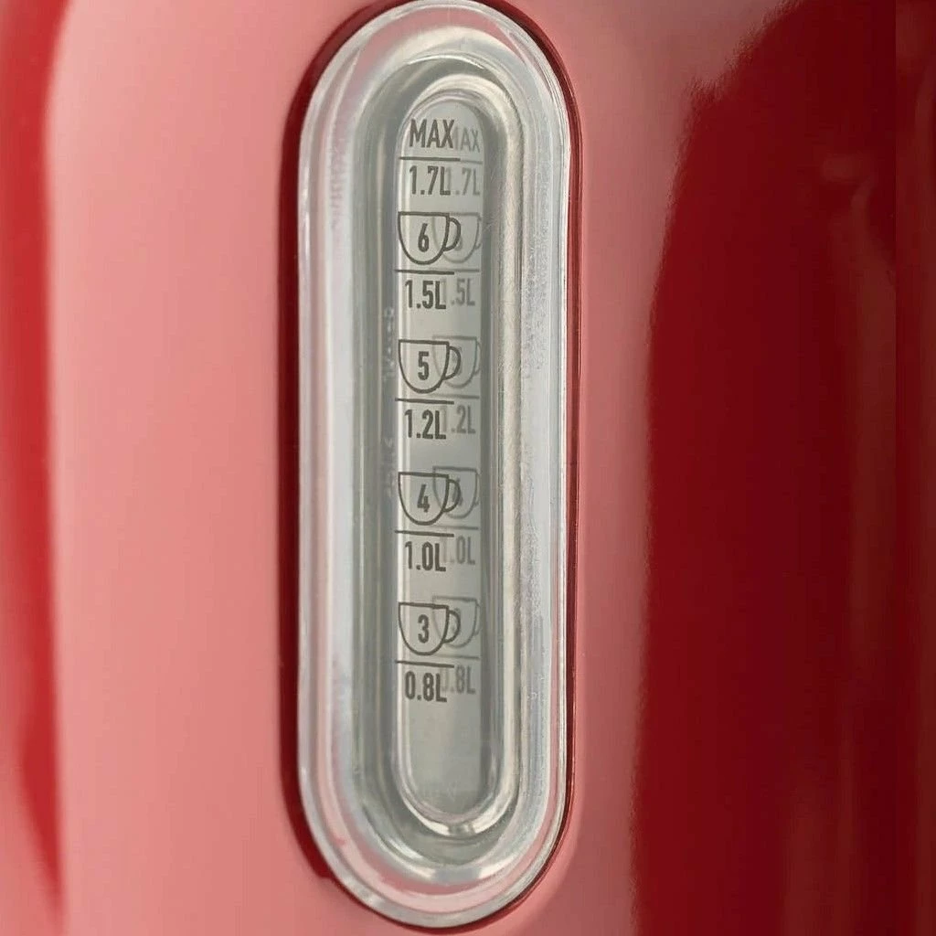 Haden Dorset 7-Cup Stainless Steel Electric Kettle | Red 5 Haden Dorset 7-Cup Stainless Steel Electric Kettle | Red - Image 5