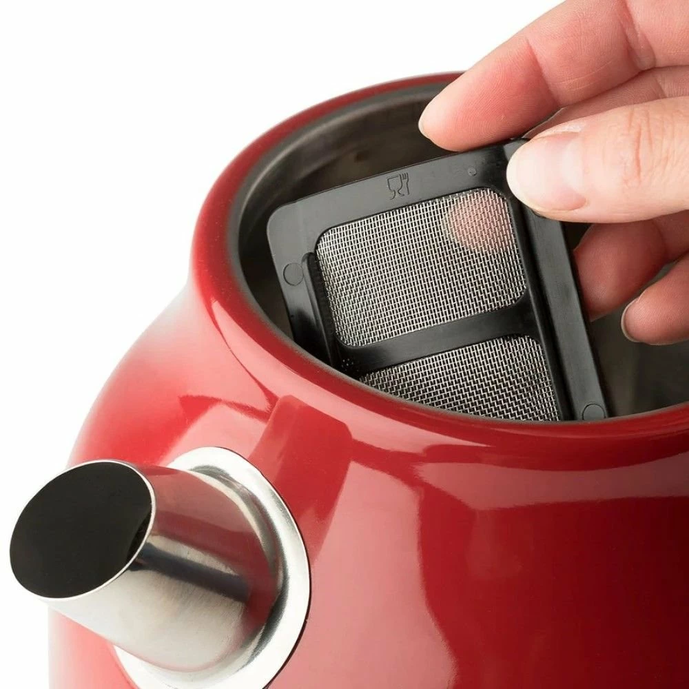 Haden Dorset 7-Cup Stainless Steel Electric Kettle | Red 4 Haden Dorset 7-Cup Stainless Steel Electric Kettle | Red - Image 4