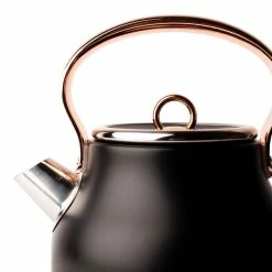 Haden Heritage 7-Cup Electric Kettle | Black And Copper 12 Haden Heritage 7-Cup Electric Kettle | Black And Copper -Coffee Sales 75041 heritage kettle detail1 1