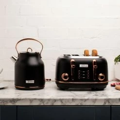 Haden Heritage 7-Cup Electric Kettle | Black And Copper 19 Haden Heritage 7-Cup Electric Kettle | Black And Copper -Coffee Sales 75041 heritage kettle rs1b 1