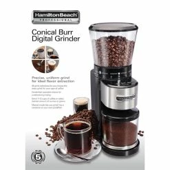 Hamilton Beach Home Hamilton Beach Professional Conical Burr Grinder -Coffee Sales 80405 pkg front eng