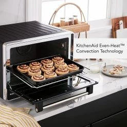 KitchenAid Dual Convection Countertop Oven With Air Fry & Temperature Probe | Black Matte -Coffee Sales 81cmebrw32l. ac sl1500