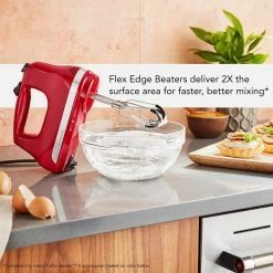 KitchenAid 6-Speed Hand Mixer With Flex Edge Beaters | Empire Red -Coffee Sales 81l zorlsgl. ac sl1500