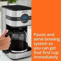 Krups Simply Brew 10-Cup Digital Drip Coffee Maker | Stainless Steel 13 Krups Simply Brew 10-Cup Digital Drip Coffee Maker | Stainless Steel -Coffee Sales 81nsbtjktal. ac sl1500