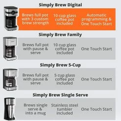 Krups Simply Brew 10-Cup Digital Drip Coffee Maker | Stainless Steel 15 Krups Simply Brew 10-Cup Digital Drip Coffee Maker | Stainless Steel -Coffee Sales 81vziglyx l. ac sl1500