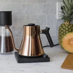 Fellow Stagg EKG Electric Pour Over Kettle | Polished Copper -Coffee Sales 911psxt33bl. ac sl1500