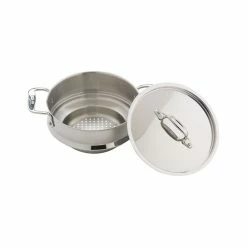 All-Clad Stainless Steel All-Purpose Food Steamer & Lid | 3 Qt. -Coffee Sales allcladssunivrsteamerwlidav
