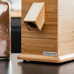 NutriMill Harvest Grain Mill | Silver -Coffee Sales bamboodetail 4