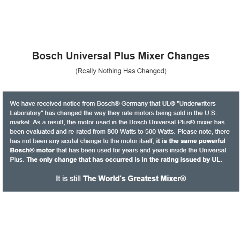 Bosch Universal Plus 6.5 Qt Mixer With 500W Motor 12 Bosch Universal Plus 6.5 Qt Mixer With 500W Motor - Image 12