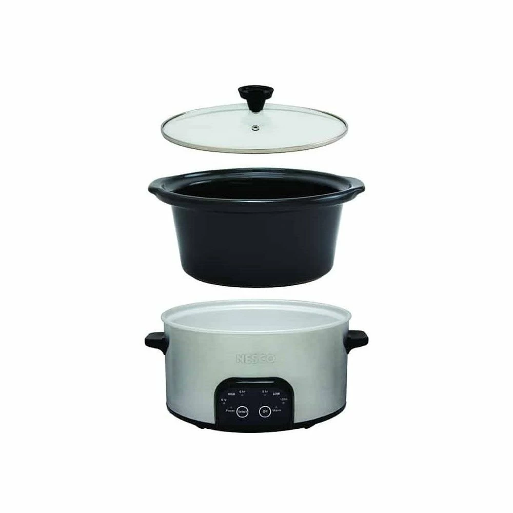 Nesco / American Harvest Nesco 6-Quart Digital Slow Cooker | Stainless Steel 2 Nesco / American Harvest Nesco 6-Quart Digital Slow Cooker | Stainless Steel - Image 2
