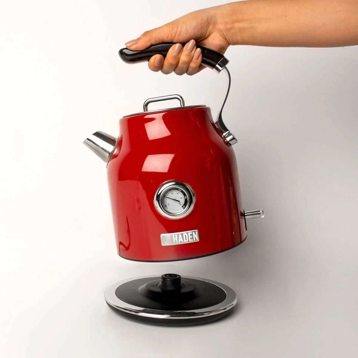 Haden Dorset 7-Cup Stainless Steel Electric Kettle | Red 8 Haden Dorset 7-Cup Stainless Steel Electric Kettle | Red - Image 8