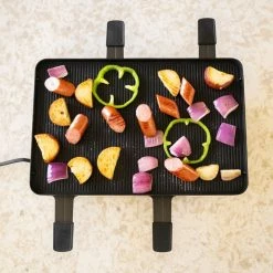 Swissmar Classic Raclette Grill - Black Non-Stick Reversible - 8 Person -Coffee Sales dscf0740