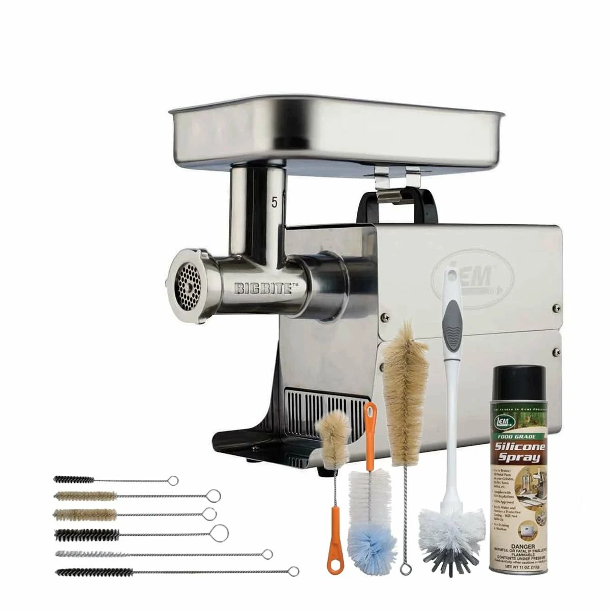 LEM Big Bite Meat Grinder #5 + 11pc Grinder Cleaning Kit 2 LEM Big Bite Meat Grinder #5 + 11pc Grinder Cleaning Kit - Image 2