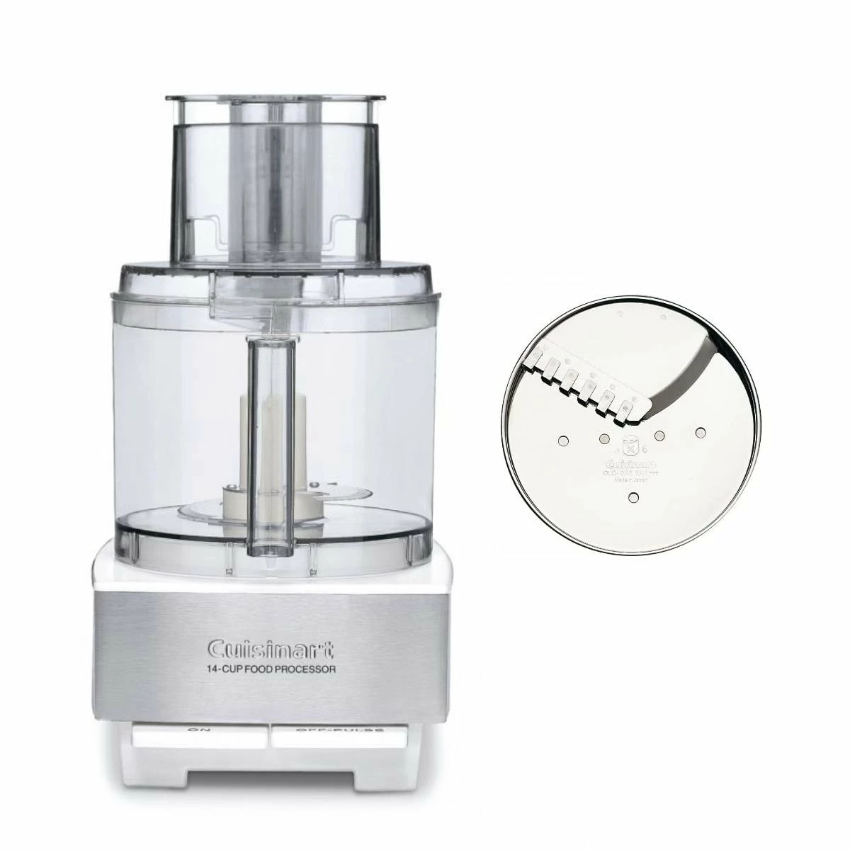 Cuisinart Custom 14-Cup Food Processor + 6mm French Fry Disc | White 1 Cuisinart Custom 14-Cup Food Processor + 6mm French Fry Disc | White