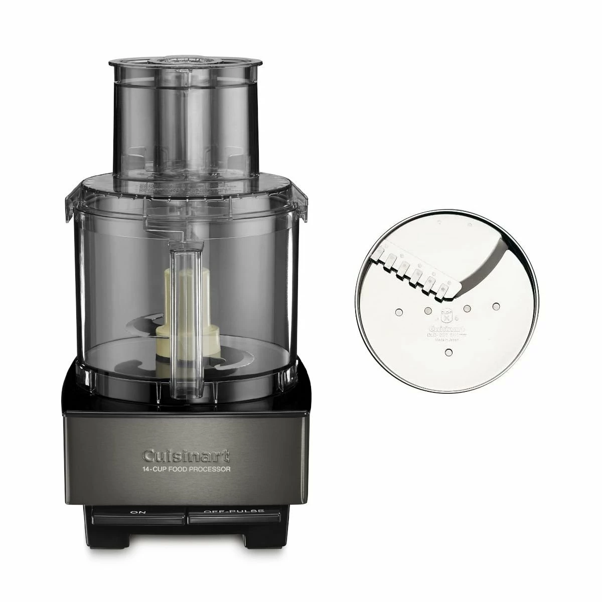 Cuisinart 14-Cup Food Processor + 6mm French Fry Disc | Black Stainless 1 Cuisinart 14-Cup Food Processor + 6mm French Fry Disc | Black Stainless