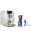Jura ENA 8 Signature Line Automatic Coffee & Espresso Machine With Touch Screen | Massive Aluminum + Replacement Water Filter & Descaling Tabs