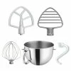 KitchenAid 6-Quart Stainless Steel Bowl + Coated Pastry Beater Accessory Pack | Fits 6-Quart KitchenAid Bowl-Lift Stand Mixers
