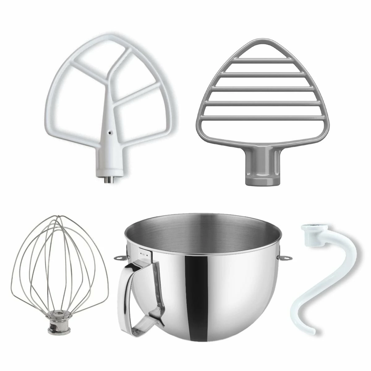 KitchenAid 6-Quart Stainless Steel Bowl + Coated Pastry Beater Accessory Pack | Fits 6-Quart KitchenAid Bowl-Lift Stand Mixers 1 KitchenAid 6-Quart Stainless Steel Bowl + Coated Pastry Beater Accessory Pack | Fits 6-Quart KitchenAid Bowl-Lift Stand Mixers