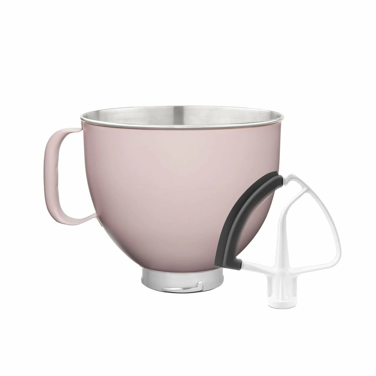 KitchenAid 5-Quart Matte Dried Rose Stainless Steel Bowl + Flex Edge Beater | Fits 4.5-Quart & 5-Quart KitchenAid Tilt-Head Stand Mixers 1 KitchenAid 5-Quart Matte Dried Rose Stainless Steel Bowl + Flex Edge Beater | Fits 4.5-Quart & 5-Quart KitchenAid Tilt-Head Stand Mixers