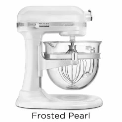 KitchenAid 6-Quart Pro 6500 Design Series Bowl-Lift Stand Mixer | Multiple Colors Available -Coffee Sales frosted pearl ksm6521xfp