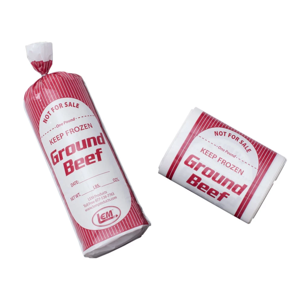 LEM 1 Lb. Ground Beef Bags |1000 Count 1 LEM 1 Lb. Ground Beef Bags |1000 Count