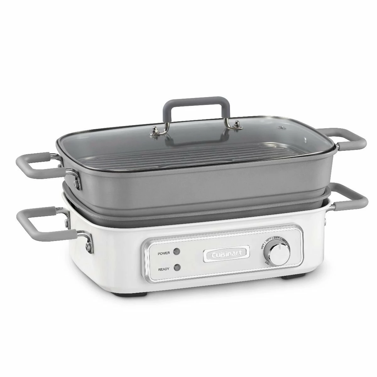 Cuisinart STACK5 Multifunctional Grill With Glass Lid | White 1 Cuisinart STACK5 Multifunctional Grill With Glass Lid | White