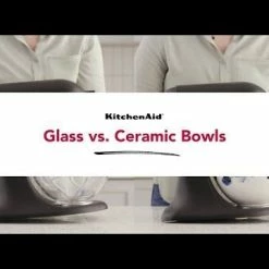 KitchenAid 5-Quart Black Matte Ceramic Bowl + Flex Edge Beater | Fits 4.5-Quart & 5-Quart KitchenAid Tilt-Head Stand Mixers -Coffee Sales hqdefault 18 5