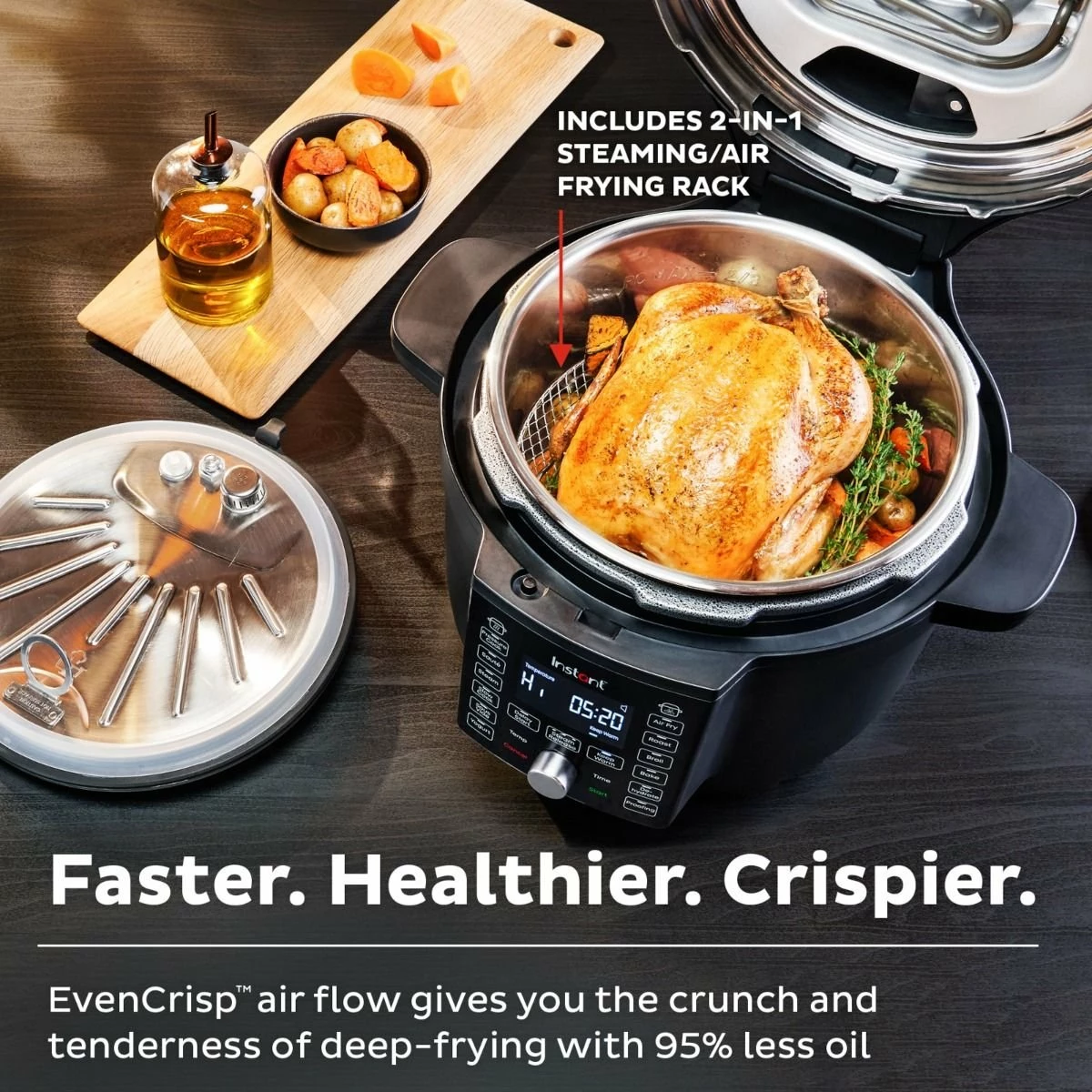 Instant Pot Duo Crisp With Ultimate Lid | 6-Quart 2 Instant Pot Duo Crisp With Ultimate Lid | 6-Quart - Image 2