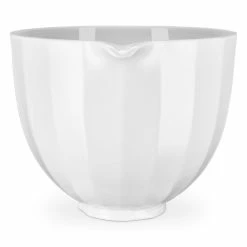 KitchenAid 5-Quart White Shell Ceramic Bowl + Flex Edge Beater | Fits 4.5-Quart & 5-Quart KitchenAid Tilt-Head Stand Mixers -Coffee Sales kashell2