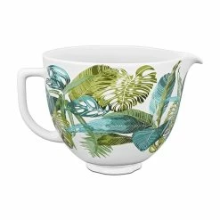 KitchenAid 5-Quart Tropical Floral Patterned Ceramic Bowl | Fits 4.5-Quart & 5-Quart KitchenAid Tilt-Head Stand Mixers