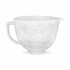KitchenAid 5-Quart Whispering Floral Patterned Ceramic Bowl | Fits 4.5-Quart & 5-Quart KitchenAid Tilt-Head Stand Mixers
