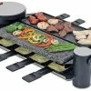 Swissmar Swivel Raclette Grill - 1 Non-Stick & 1 Hot Stone Surface- 8 Person