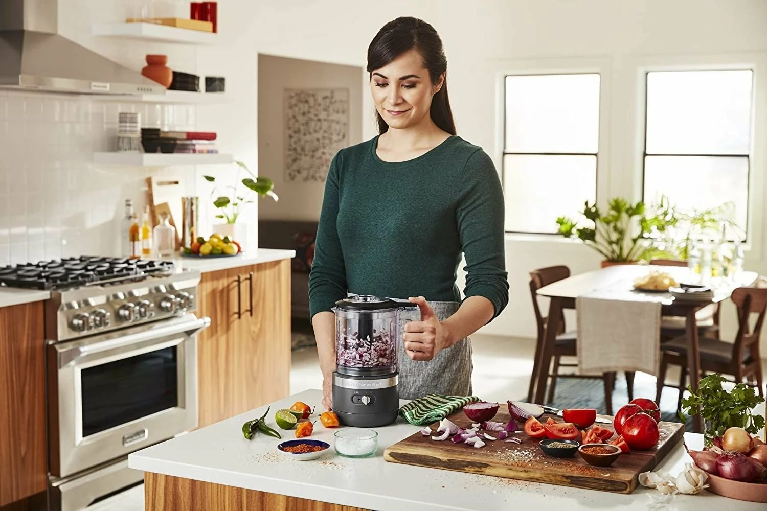 KitchenAid 5-Cup Cordless Food Chopper | Matte Charcoal Grey 4 KitchenAid 5-Cup Cordless Food Chopper | Matte Charcoal Grey - Image 4