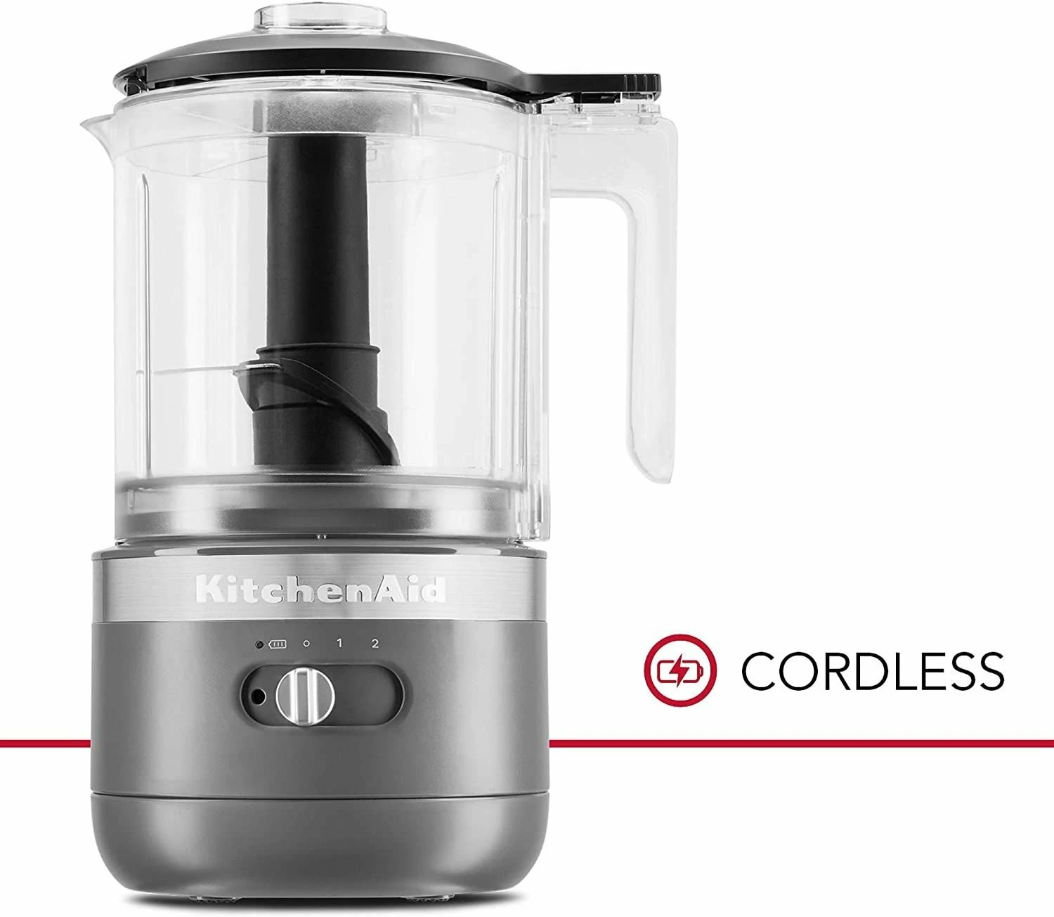 KitchenAid 5-Cup Cordless Food Chopper | Matte Charcoal Grey 1 KitchenAid 5-Cup Cordless Food Chopper | Matte Charcoal Grey