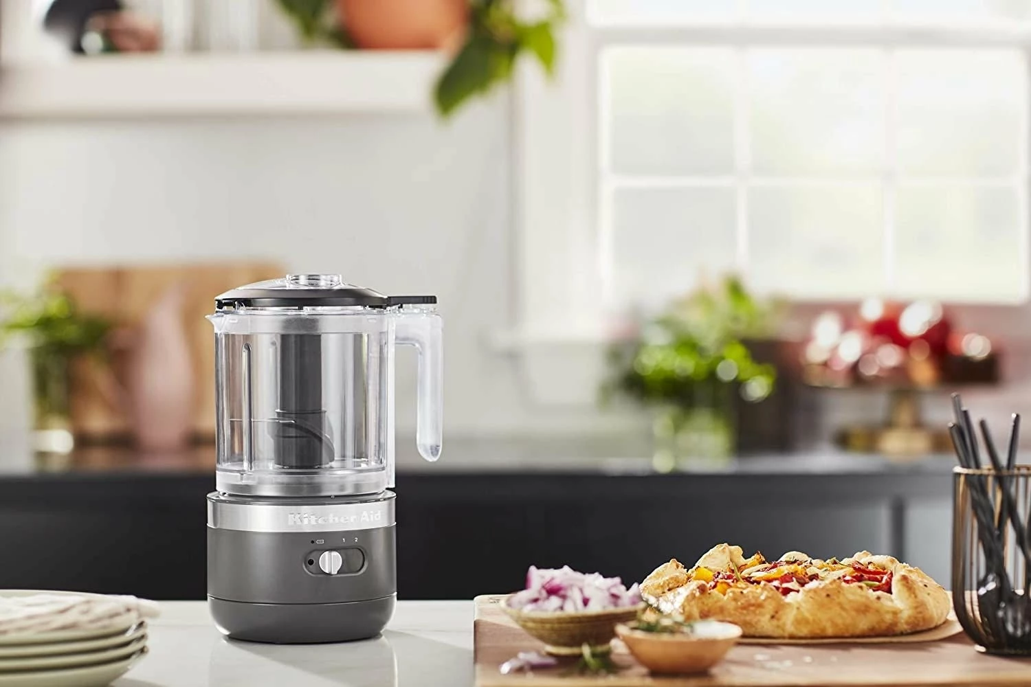 KitchenAid 5-Cup Cordless Food Chopper | Matte Charcoal Grey 5 KitchenAid 5-Cup Cordless Food Chopper | Matte Charcoal Grey - Image 5