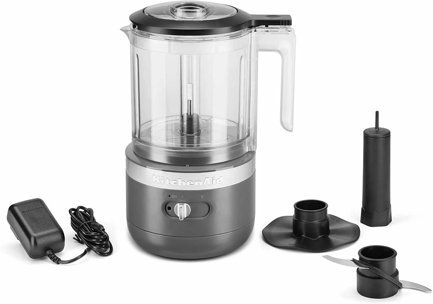 KitchenAid 5-Cup Cordless Food Chopper | Matte Charcoal Grey 2 KitchenAid 5-Cup Cordless Food Chopper | Matte Charcoal Grey - Image 2