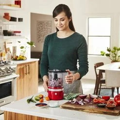KitchenAid 5-Cup Cordless Food Chopper | Passion Red -Coffee Sales kfcb519pa 5 cup cordless food chopper passion red